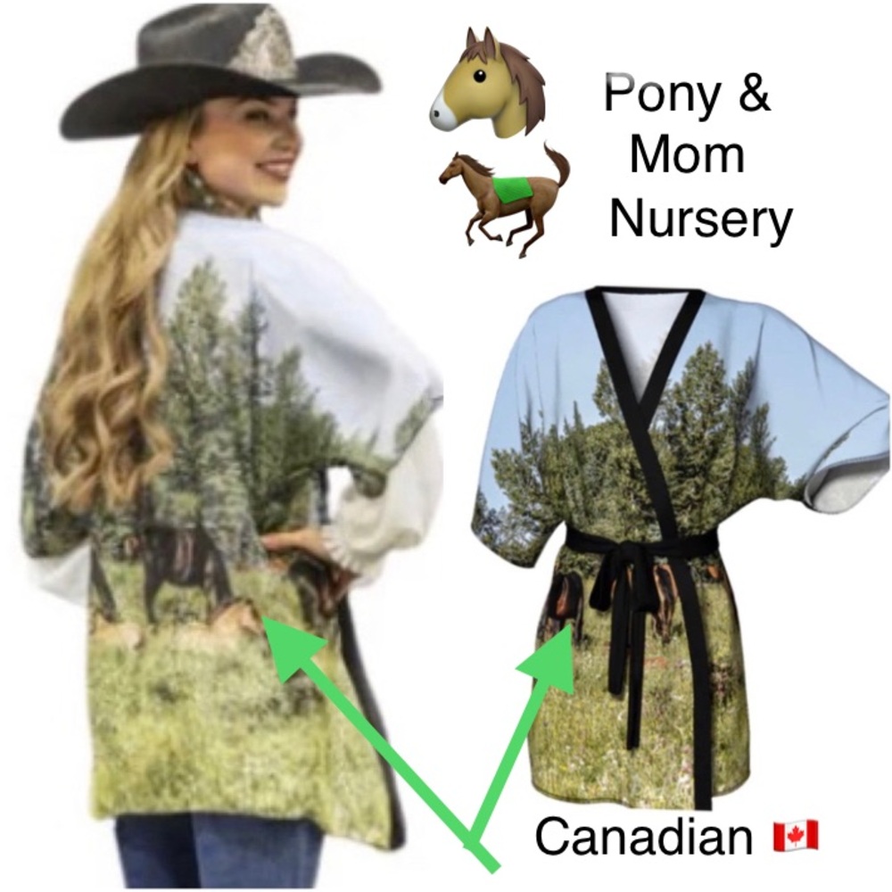 ⭐️ PONY & MOMS 🇨🇦 CANADIAN MADE  ⭐️ Chiffon & Bamboo